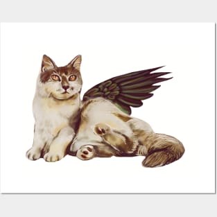 Angel Cat Posters and Art